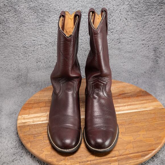 Vintage Unbranded Womens Boots Brown Size 6.5 M Model 18049 Made In USA - Picture 3 of 9